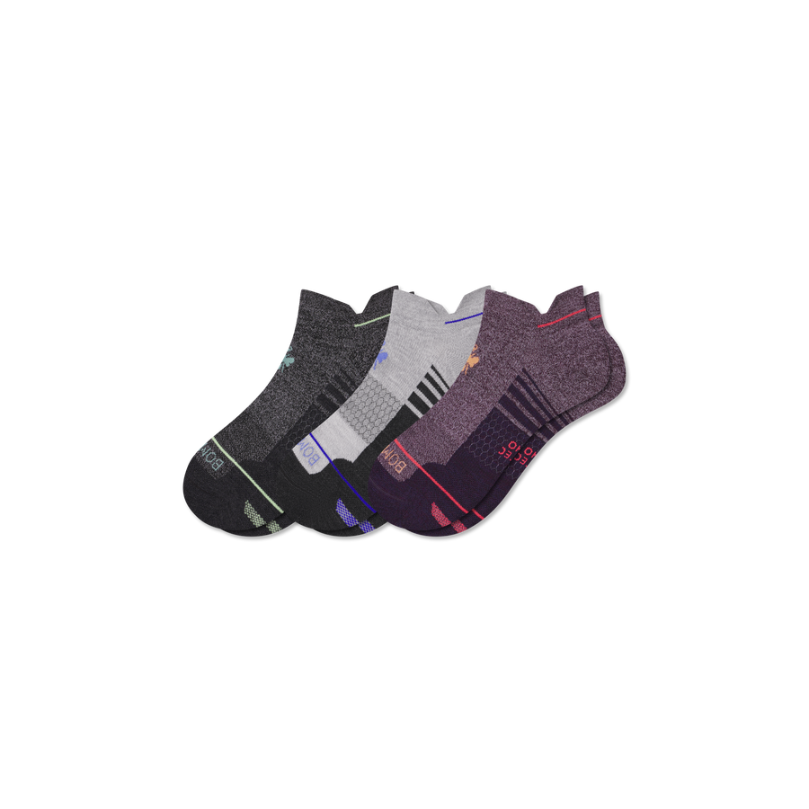 Women's Merino Wool Blend Run Ankle Sock 3-Pack - Classic Home Move
