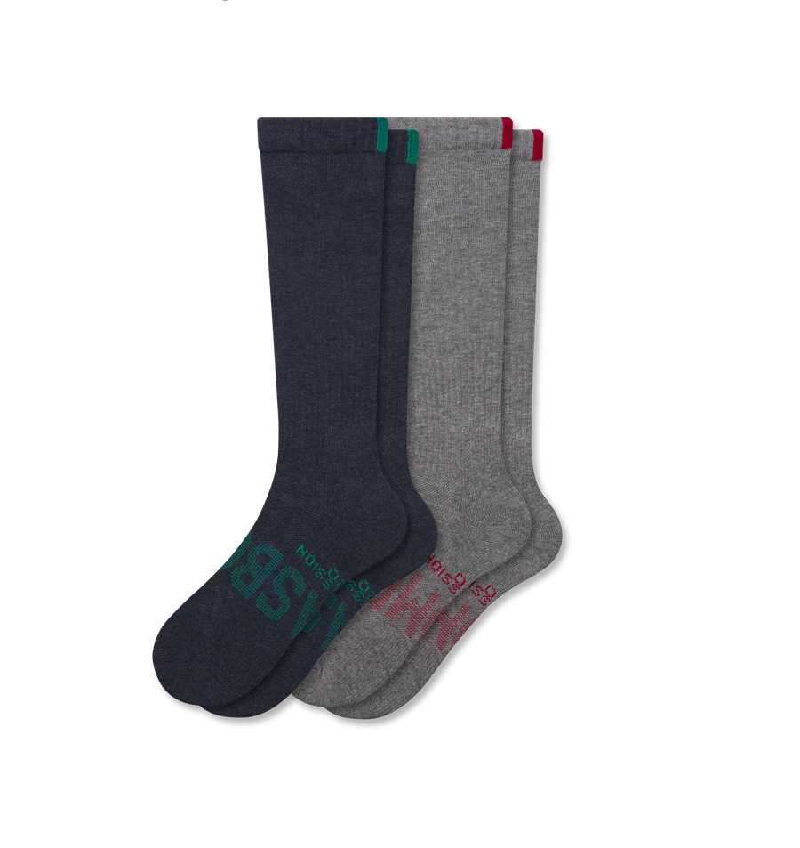 Men’s Everyday Compression Sock 2-Pack Gift Box - Steady Court Control