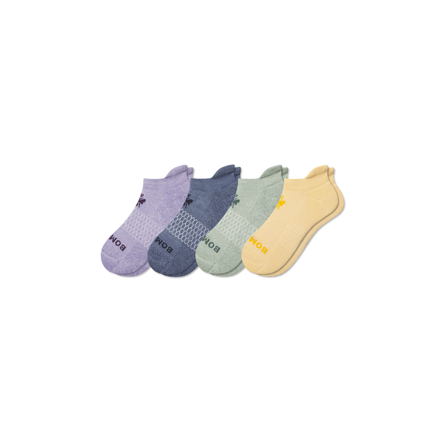 Youth Marl Ankle Sock 4-Pack - Classic Low Cut Move