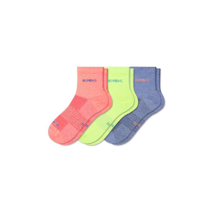 Women's UltraLite Sport Quarter Sock 3-Pack - Steady Crew Cushion