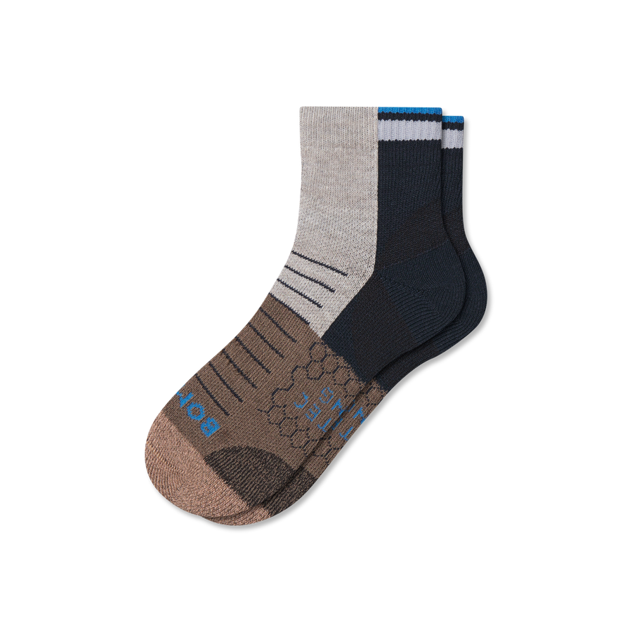 Men's Hiking Quarter Socks - Trail Court Comfort