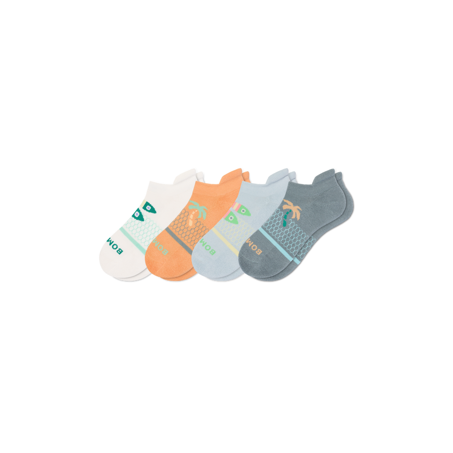 Youth Seaside Ankle Sock 4-Pack - Fresh Low Cut Move