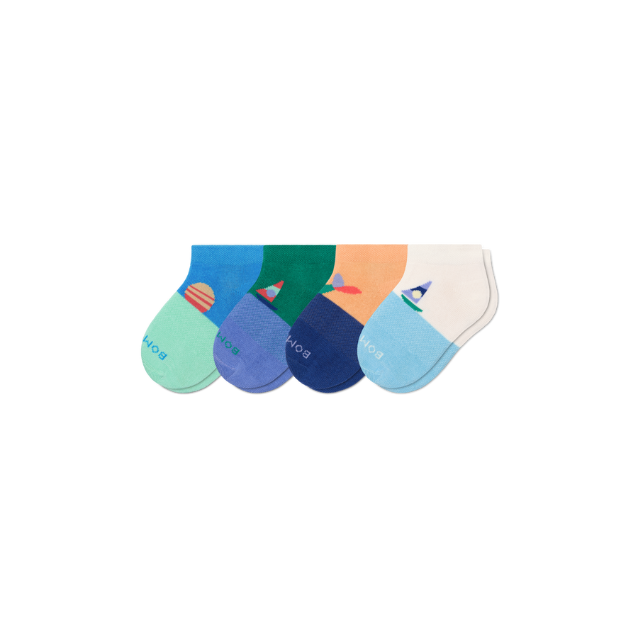 Junior Lightweight Ankle Sock 4-Pack - Studio Low Cut Comfort