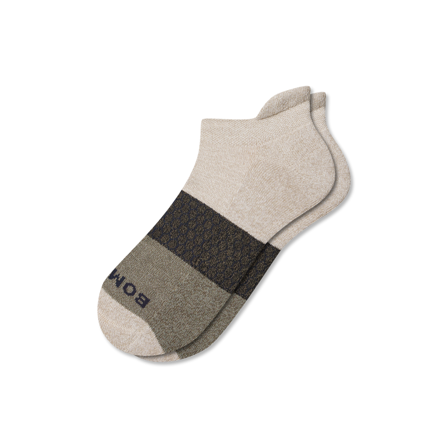 Men's Tri-Block Ankle Sock - Breathable Home Support