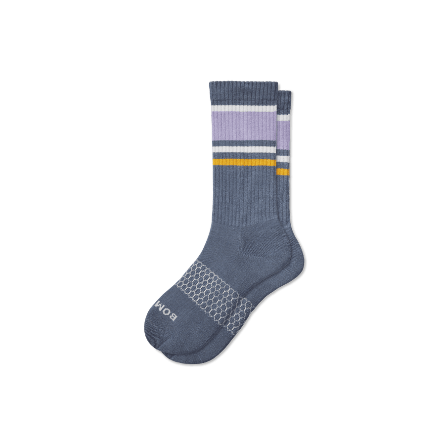 Men's Stripes Calf Socks - Steady Weekend Pair
