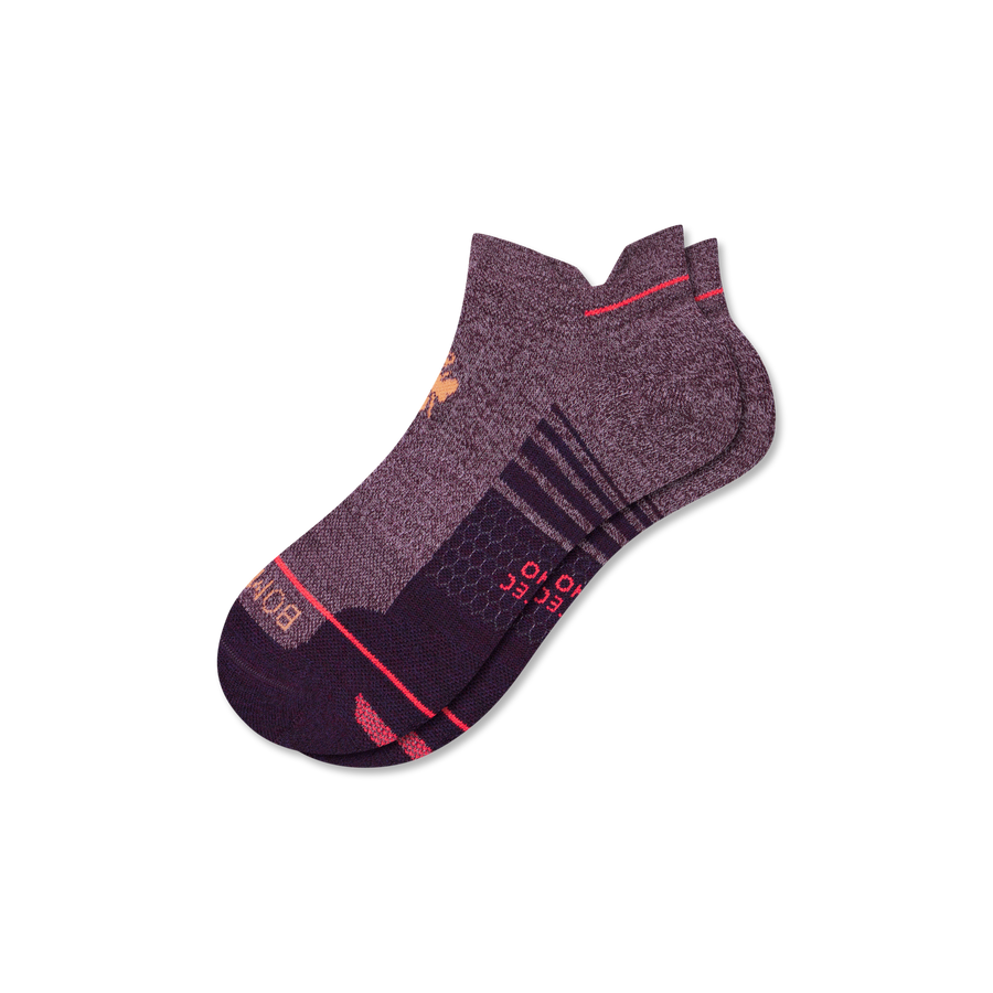 Women's Merino Wool Blend Run Ankle Socks - Studio Crew Rotation
