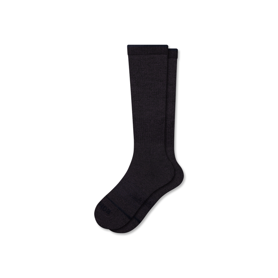 Women's Merino Wool Blend Everyday Compression Knee High Socks (15-20mmHg) - Performance Stride Support