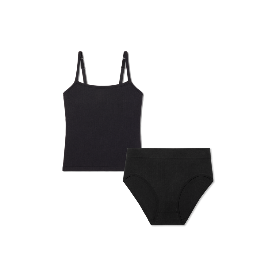 Women's Built-In Bra Seamless Cami + High Rise Brief Pack - Modern Fit Ease