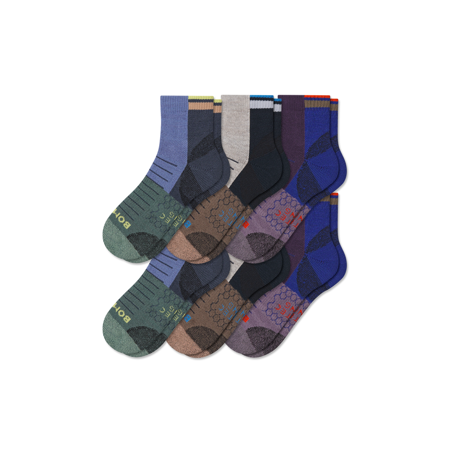 Women's Hiking Quarter Sock 6-Pack - Daily Ankle Fit