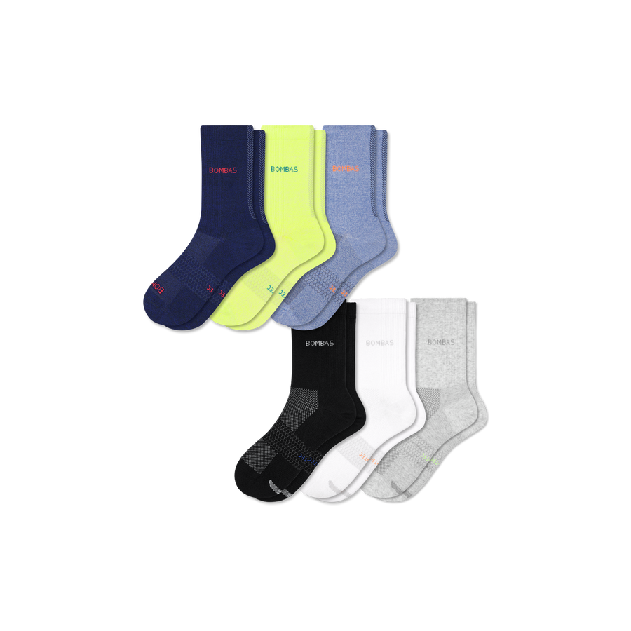 Women's UltraLite Sport Half Calf Sock 6-Pack - Cushion Shift Rotation