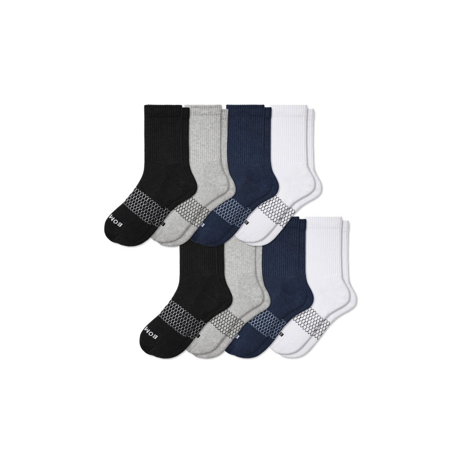 Men's Solids Half Calf Sock 8-Pack - Everyday Run Rotation
