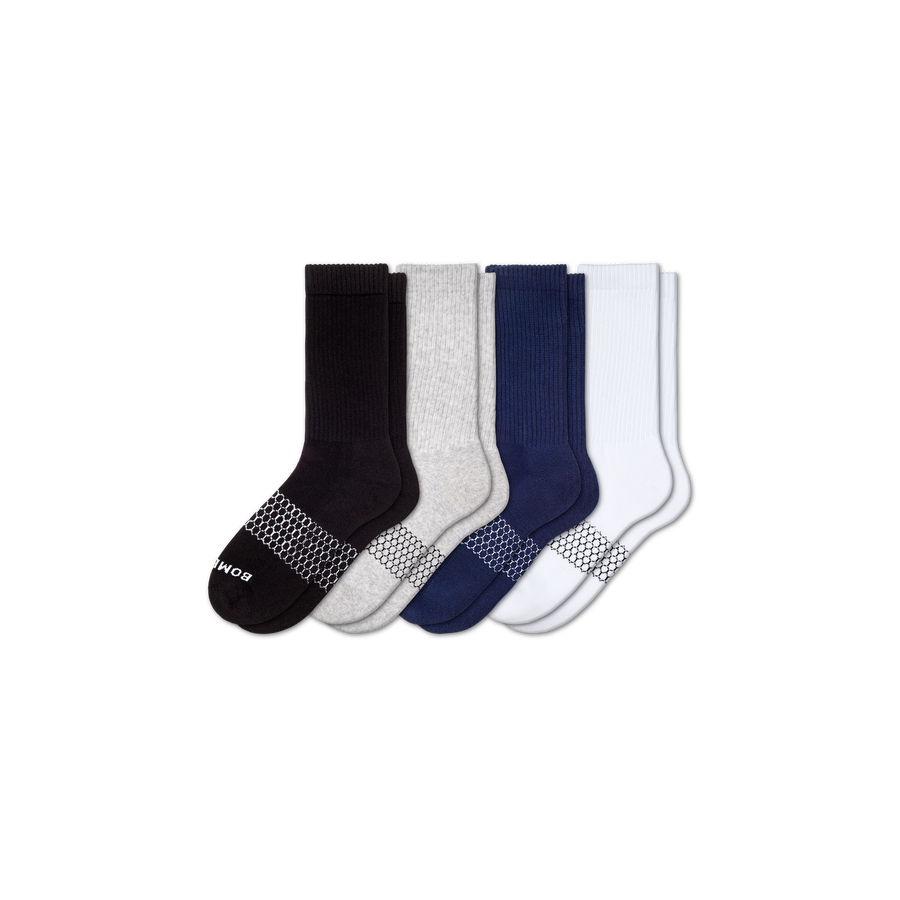 Men's Solids Calf Sock 4-Pack - Outdoor Everyday Step