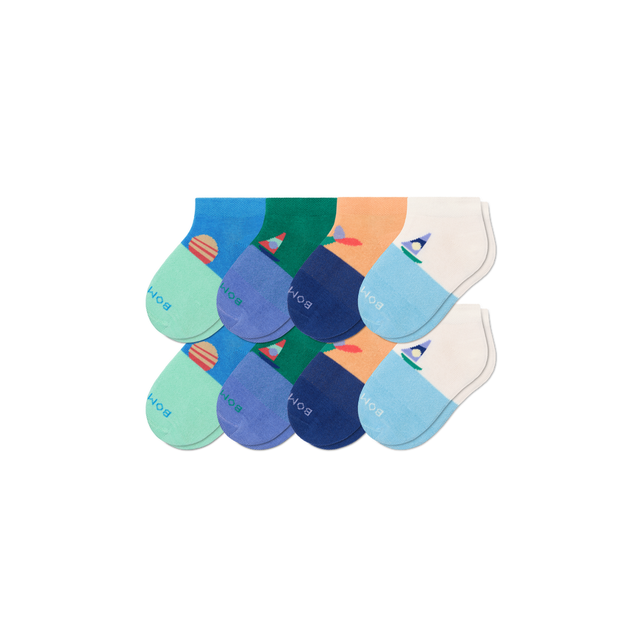 Junior Lightweight Ankle Sock 8-Pack - Smooth Office Move