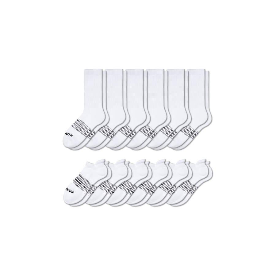 Women's Calf & Ankle Sock 12-Pack - Soft Home Move